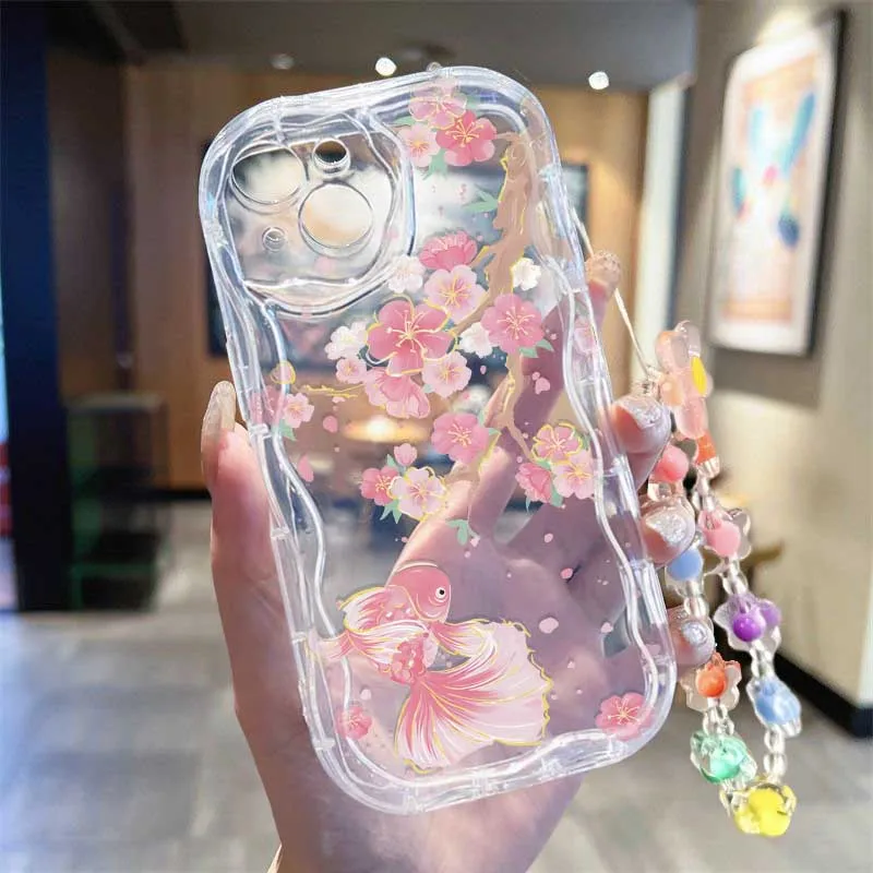 Cute Smile bee Flower Wrist St - đánh giá và giá Cute Cartoon Wrist Strap Silicone Case